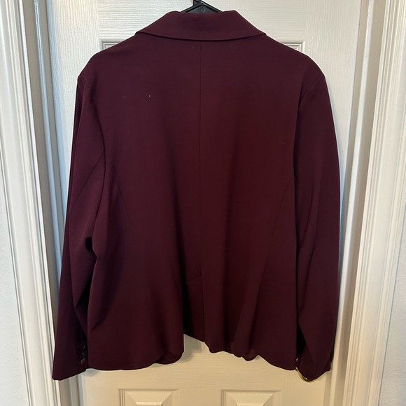 Maroon Blazer - Slight Peplum Modcloth Excellent Condition - Picture 7 of 7